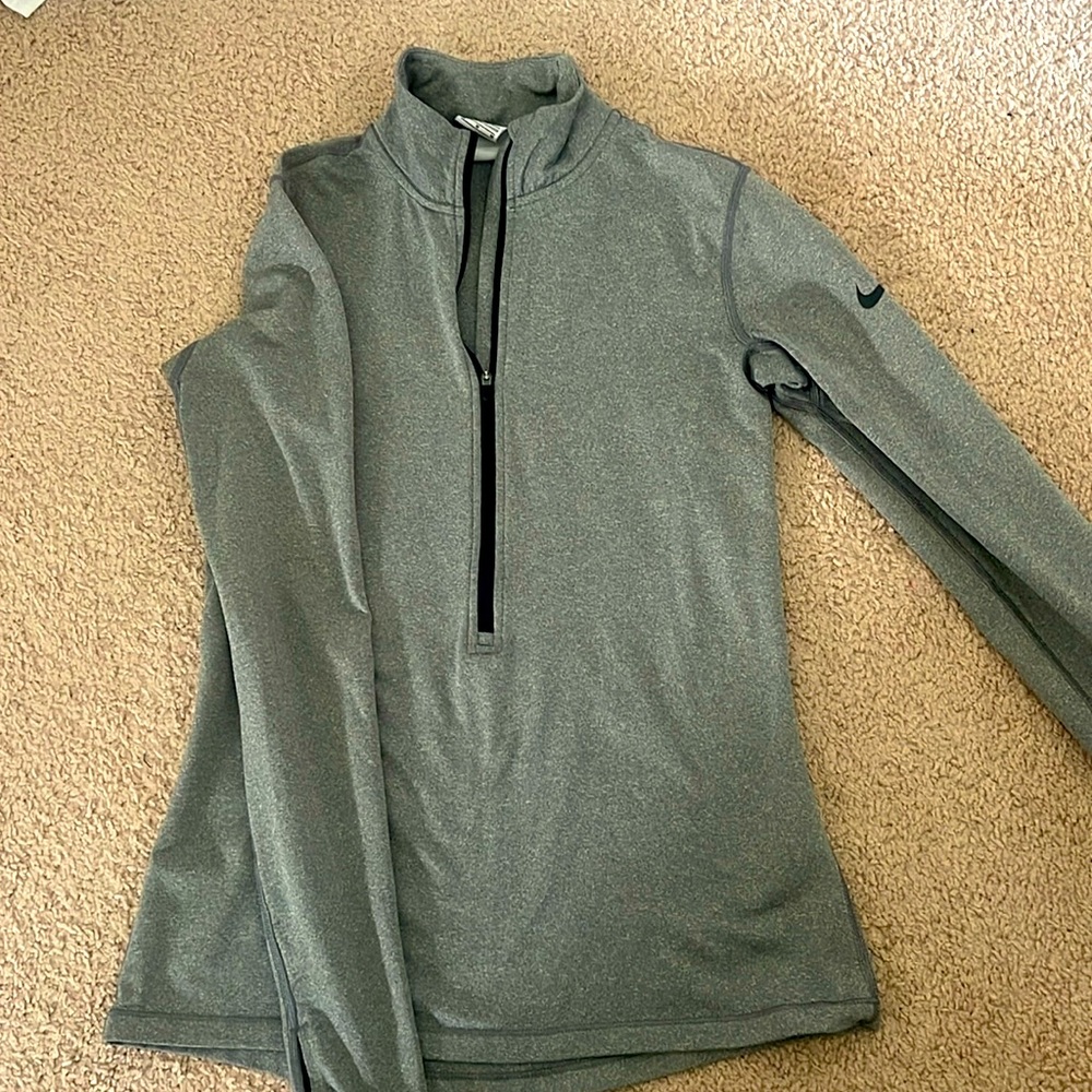 Grey dri-fit Nike long sleeve